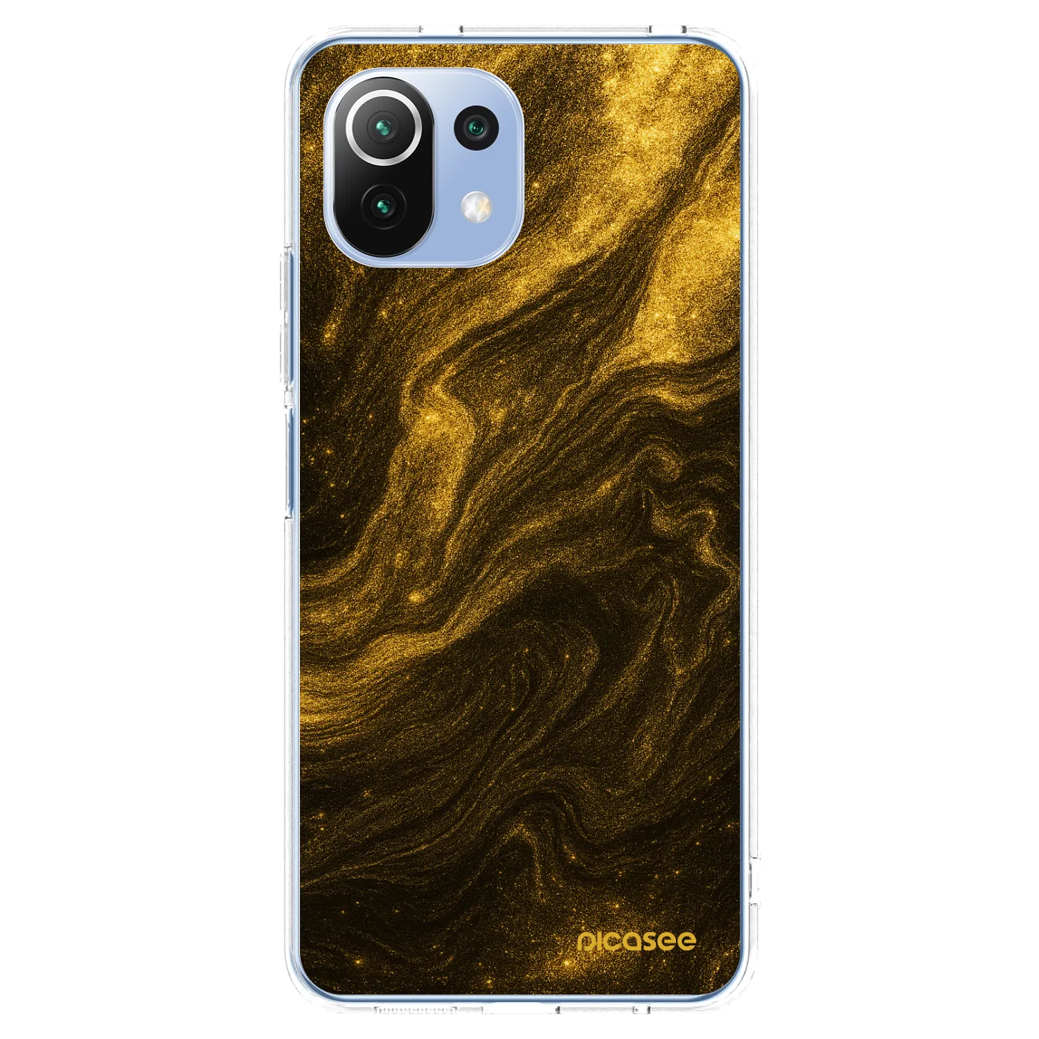 Picasee Xiaomi Mi 11 Lite Hülle - Transparentes Silikon - Black