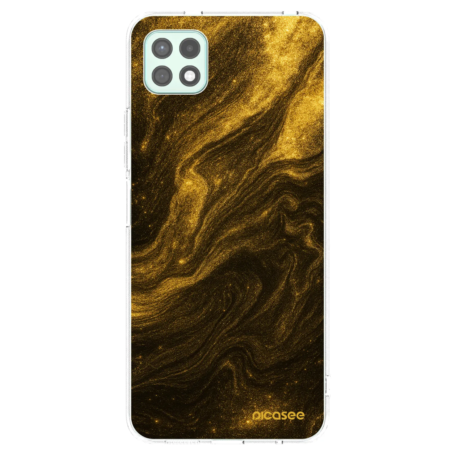 Picasee Samsung Galaxy A22 A226B 5G Hülle - Transparentes Silikon - Black