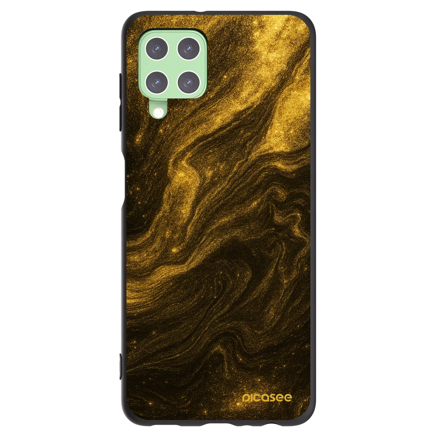 Picasee Samsung Galaxy A22 A225F 4G Hülle - Schwarzes Silikon - Black