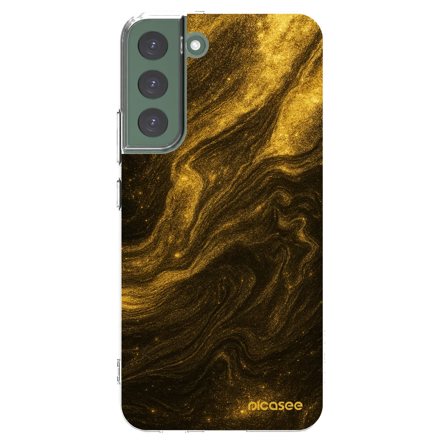 Picasee Samsung Galaxy S22+ 5G Hülle - Transparentes Silikon - Black