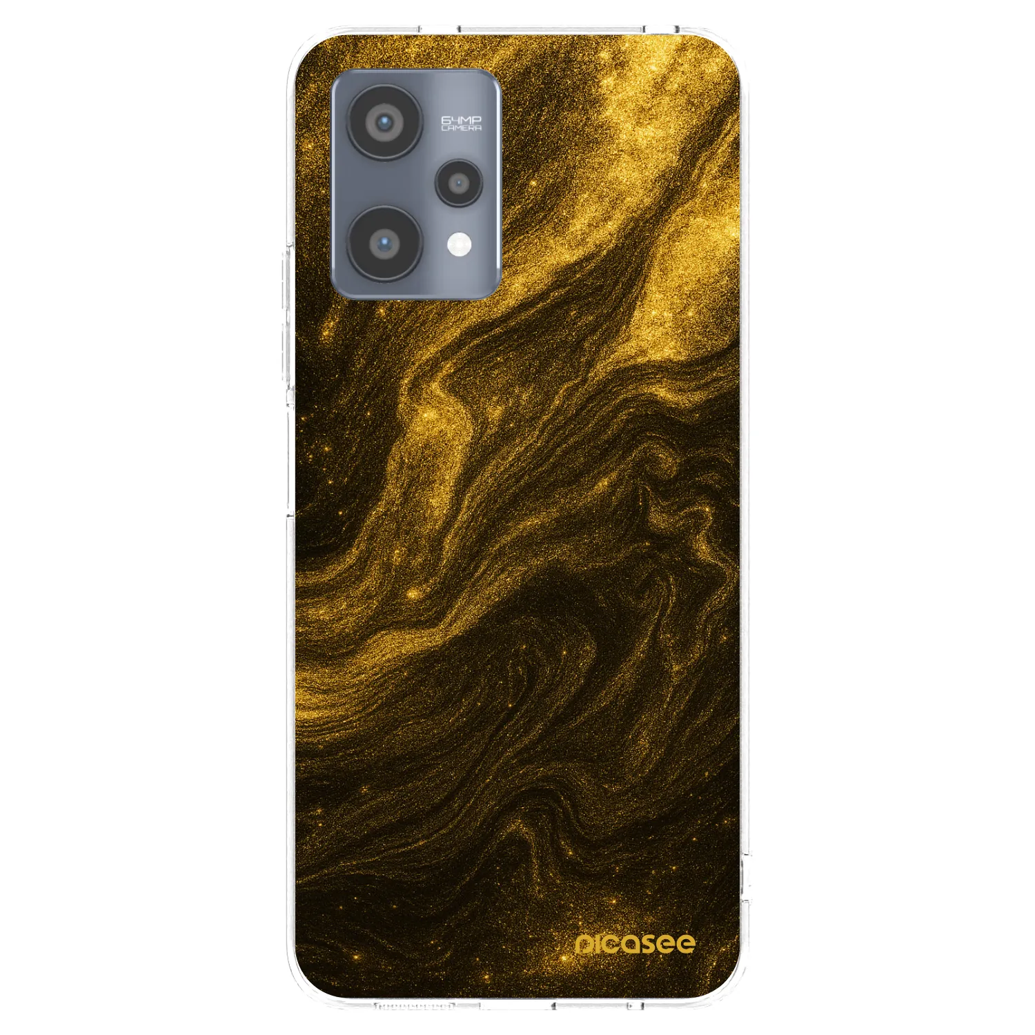 Picasee Realme 9 Pro 5G Hülle - Transparentes Silikon - Black