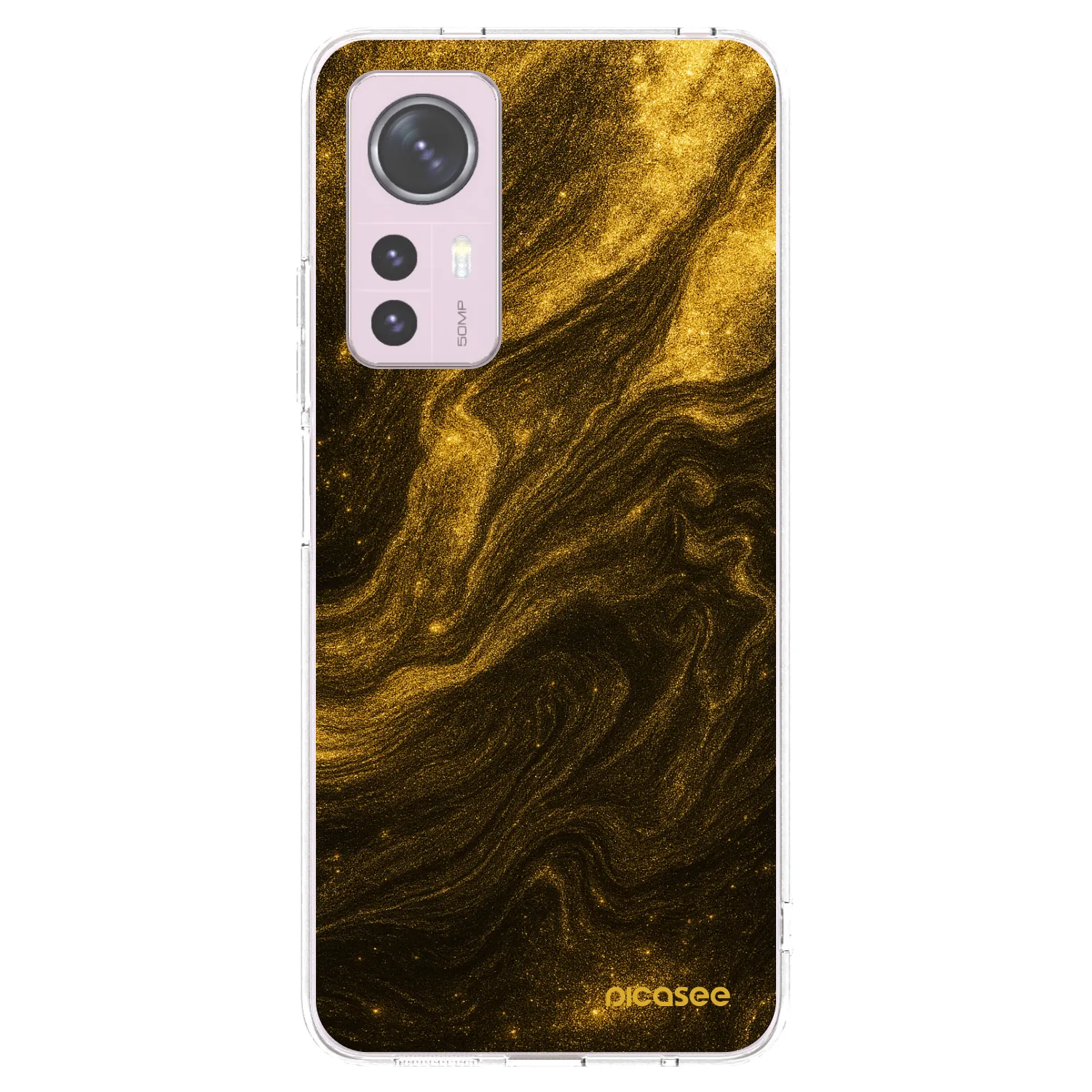 Picasee Xiaomi 12 Hülle - Transparentes Silikon - Black