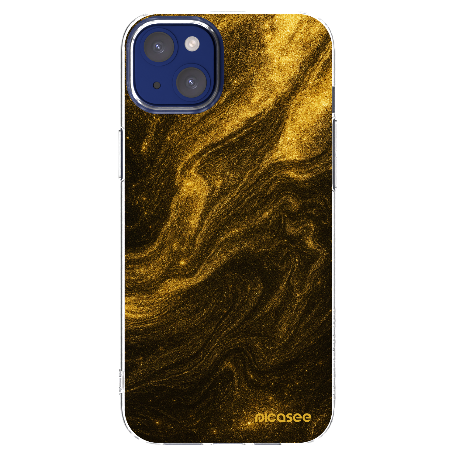 Picasee Apple iPhone 14 Plus Hülle - Transparentes Silikon - Black