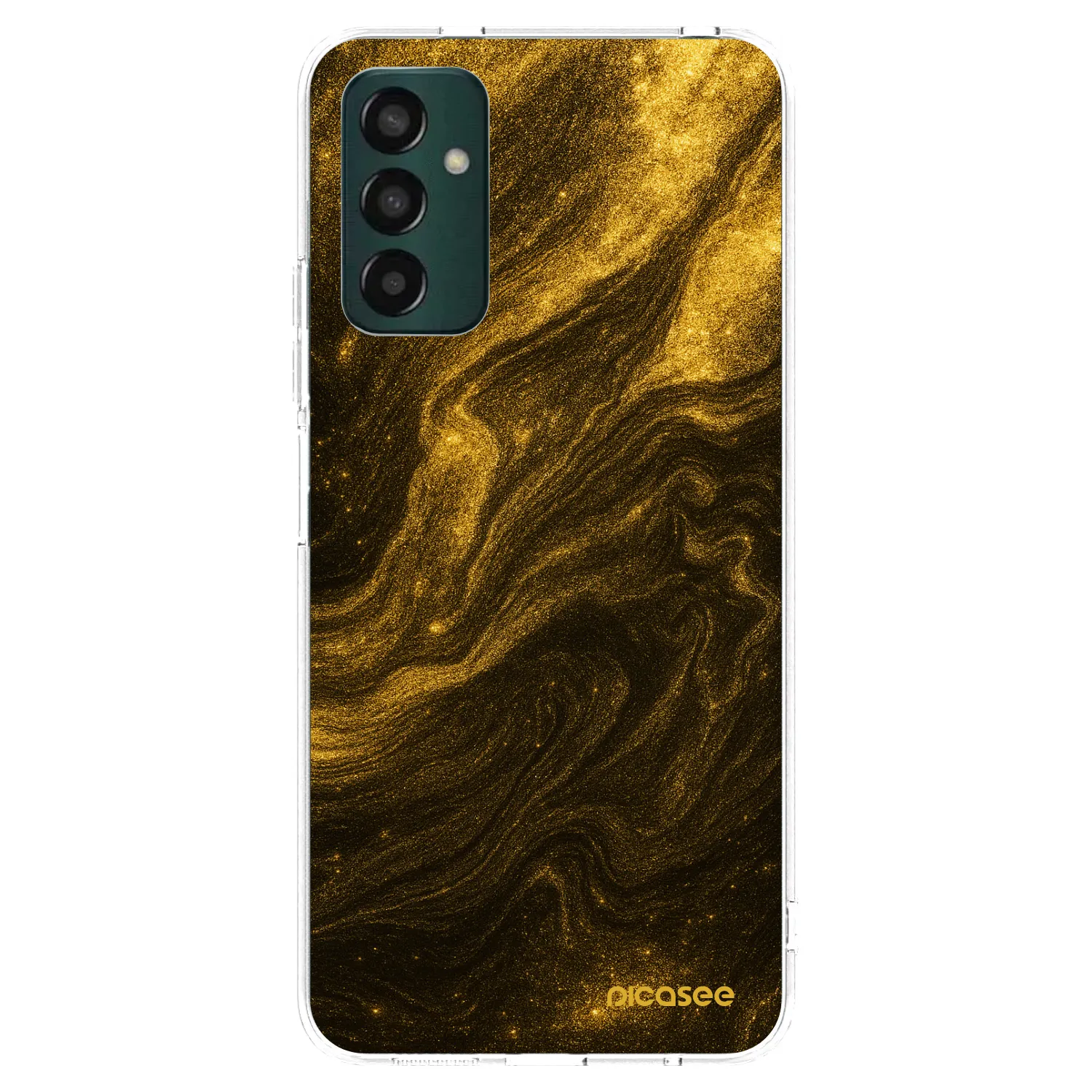 Picasee Samsung Galaxy M13 M135F Hülle - Transparentes Silikon - Black