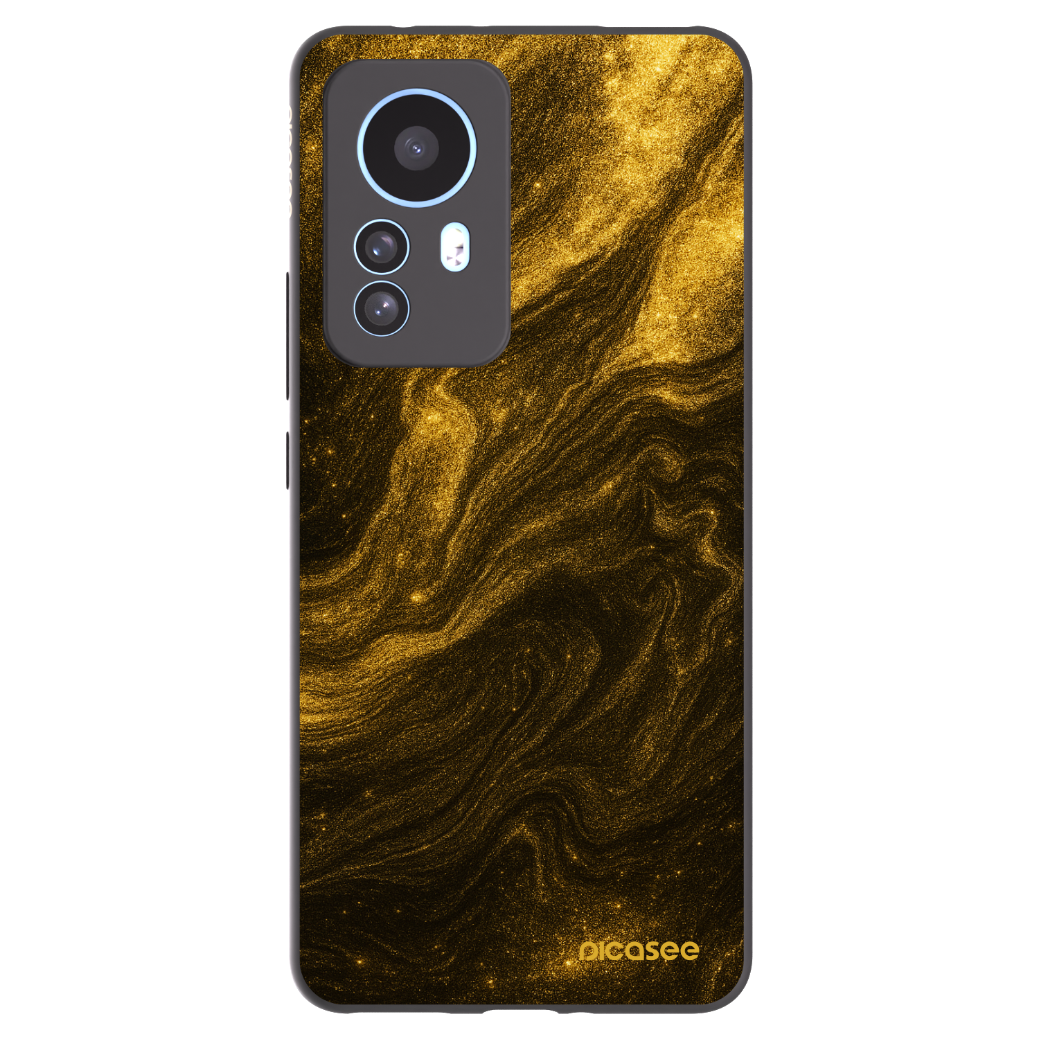 Picasee Xiaomi 12T Pro Hülle - Schwarzes Silikon - Black