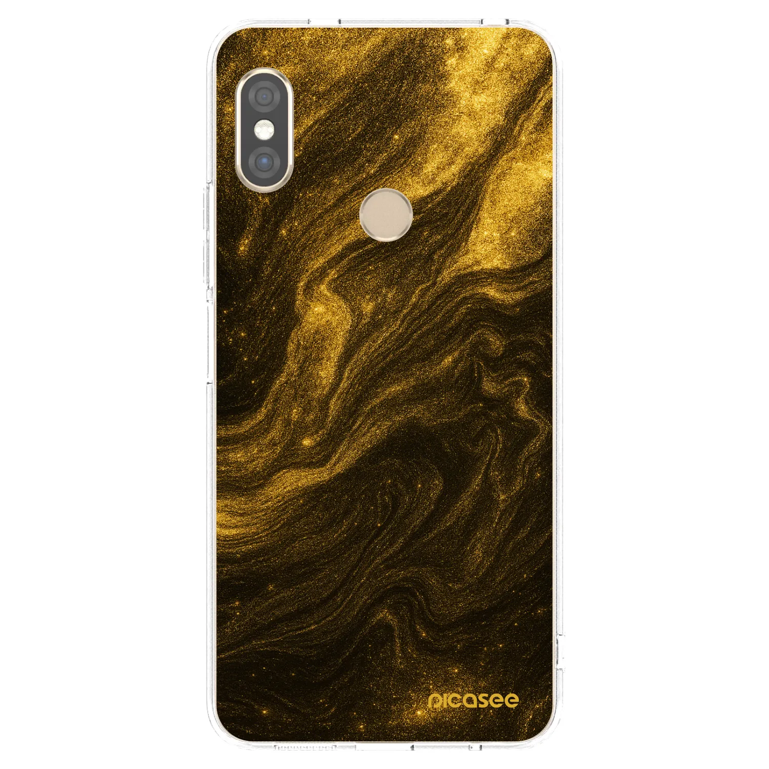 Picasee Xiaomi Redmi Note 5 Global Hülle - Transparentes Silikon - Black