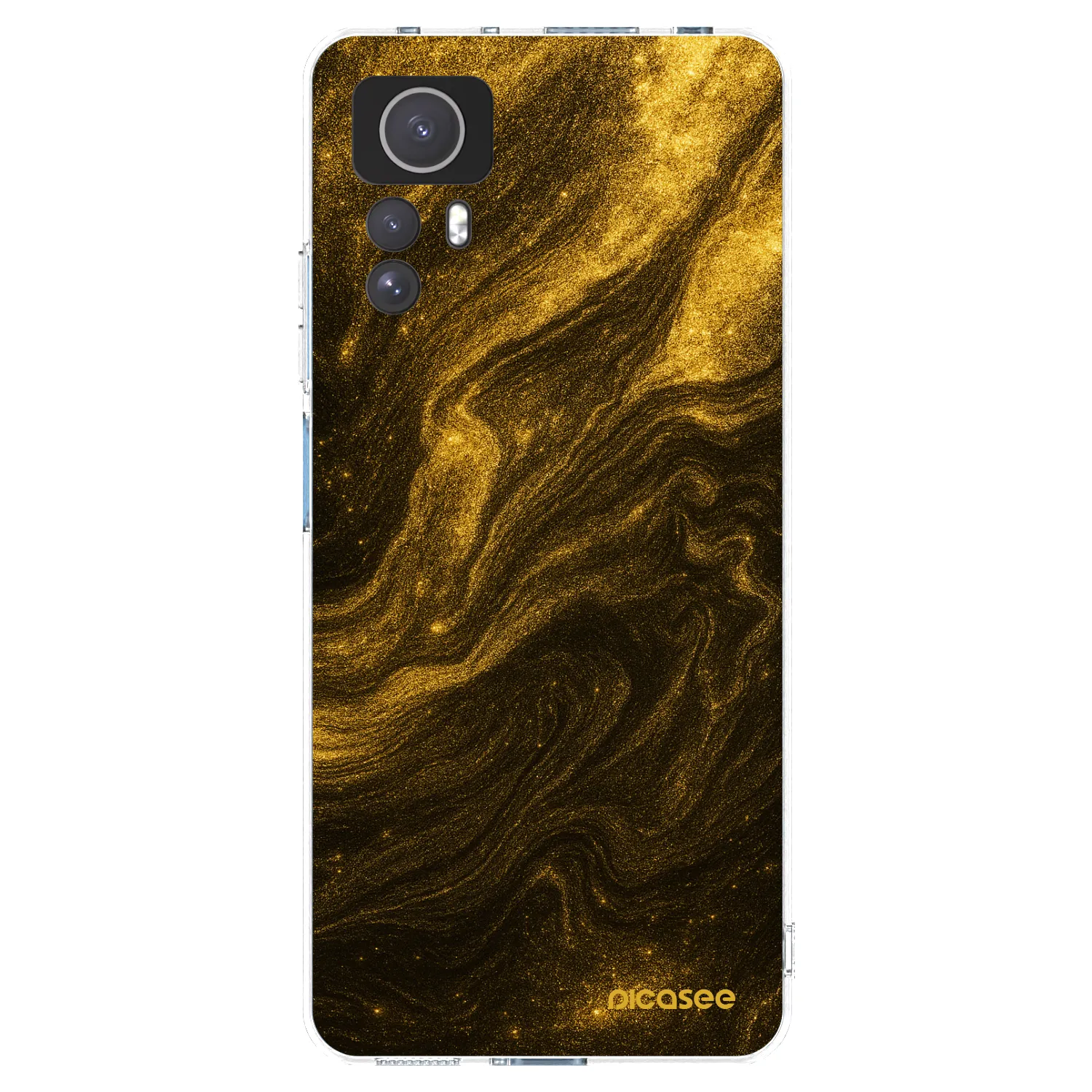 Picasee Xiaomi Redmi Note 12S Hülle - Transparentes Silikon - Black