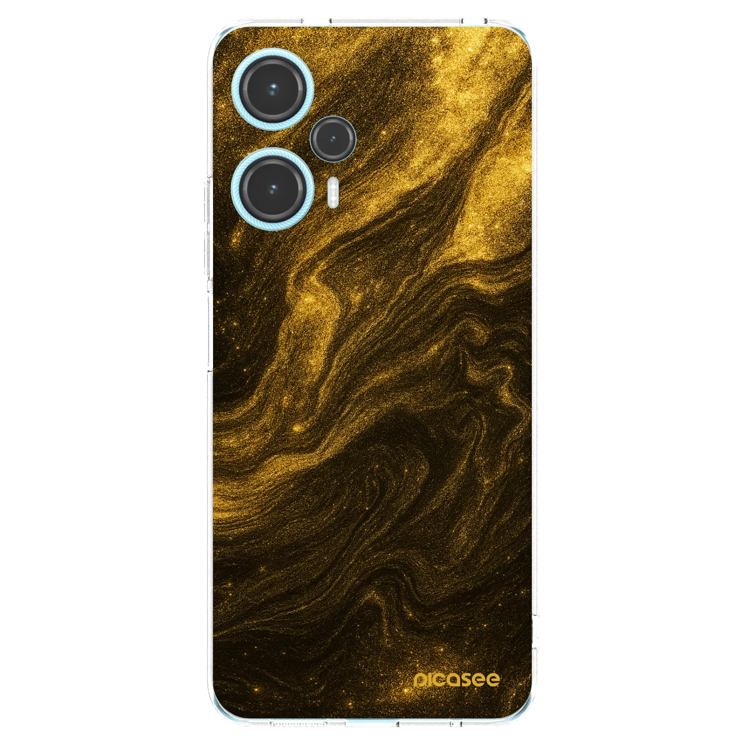 Picasee Xiaomi Poco F5 Hülle - Transparentes Silikon - Black