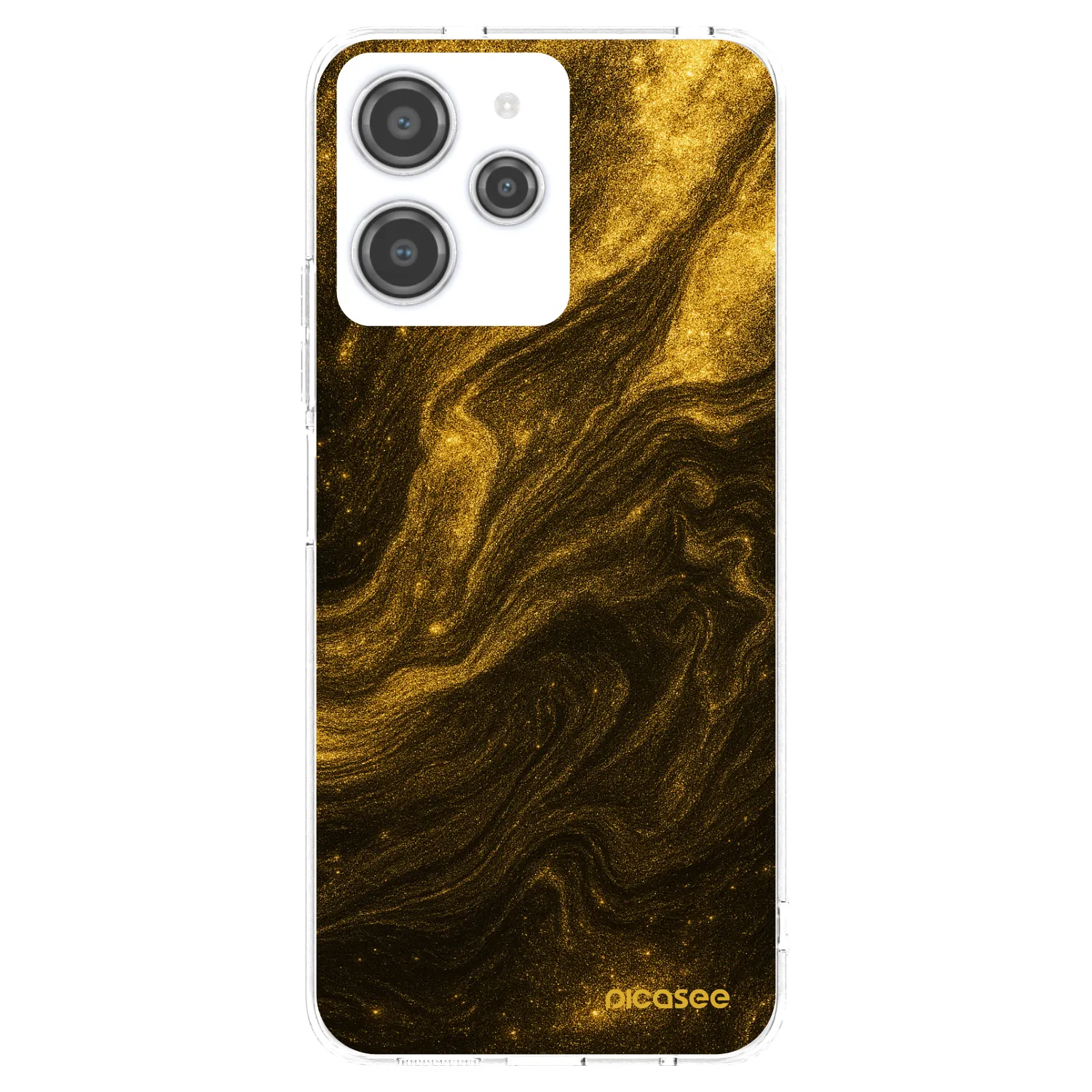Picasee Xiaomi Redmi 12 4G Hülle - Transparentes Silikon - Black