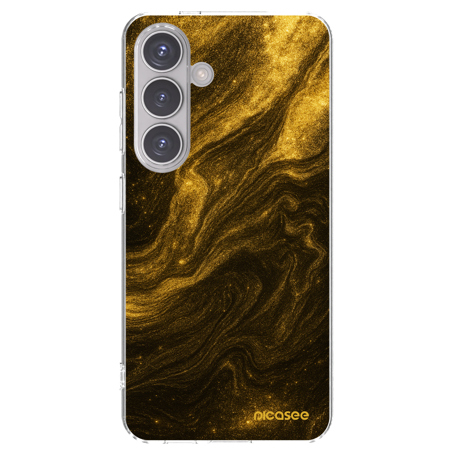 Picasee Samsung Galaxy S24 S921B 5G Hülle - Transparentes Silikon - Black