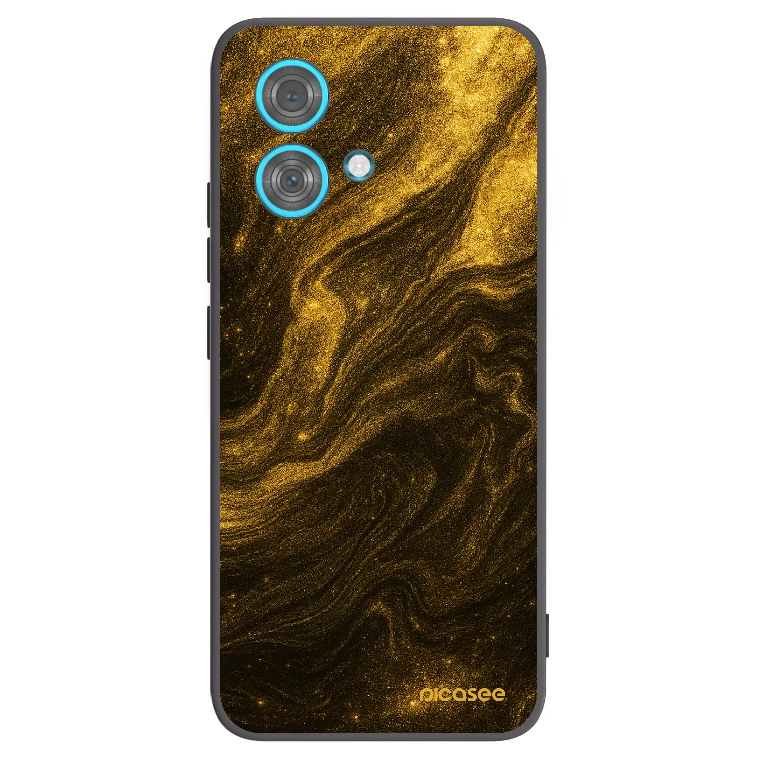 Picasee Motorola Edge 40 Neo Hülle - Schwarzes Silikon - Black