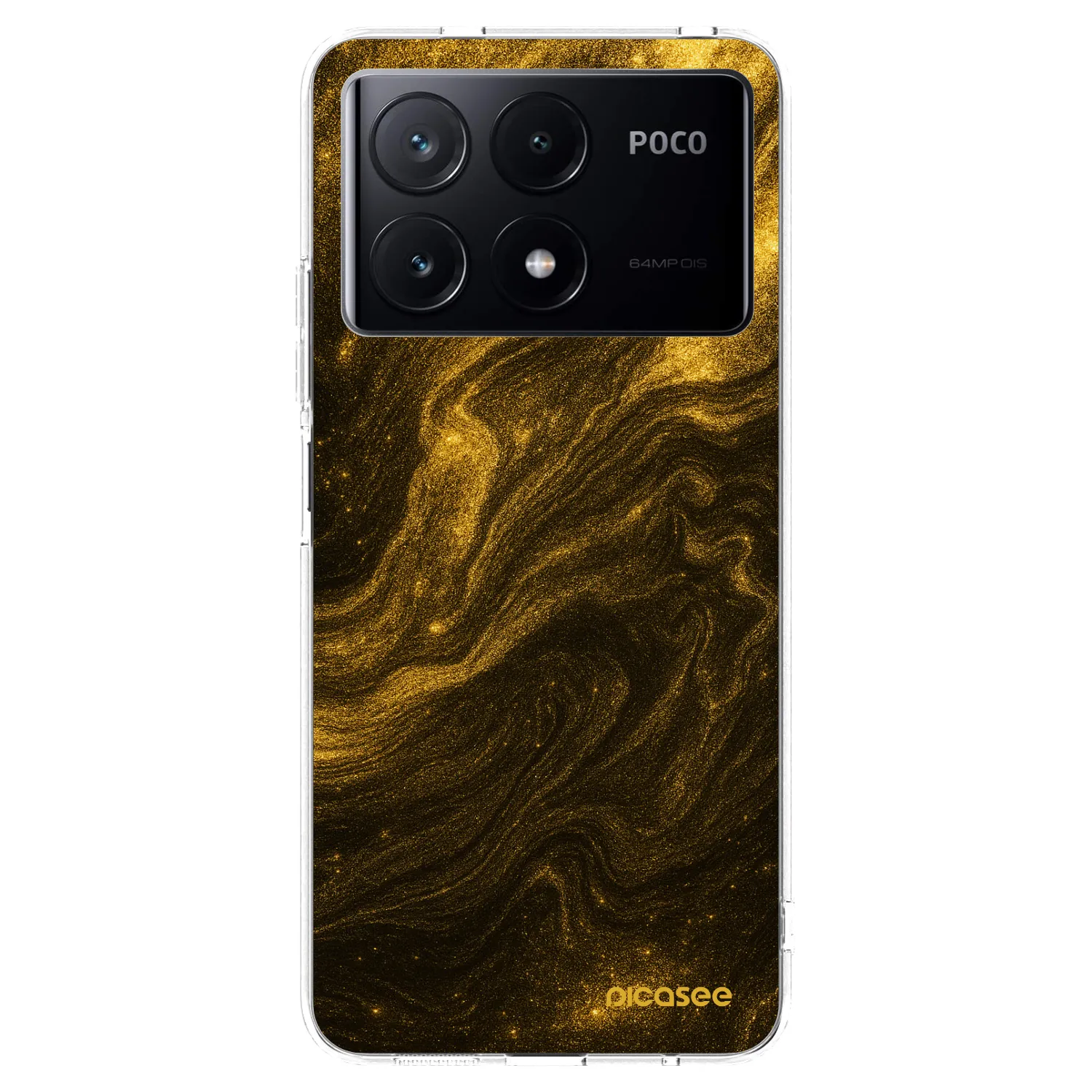 Picasee Xiaomi Poco X6 Pro Hülle - Transparentes Silikon - Black