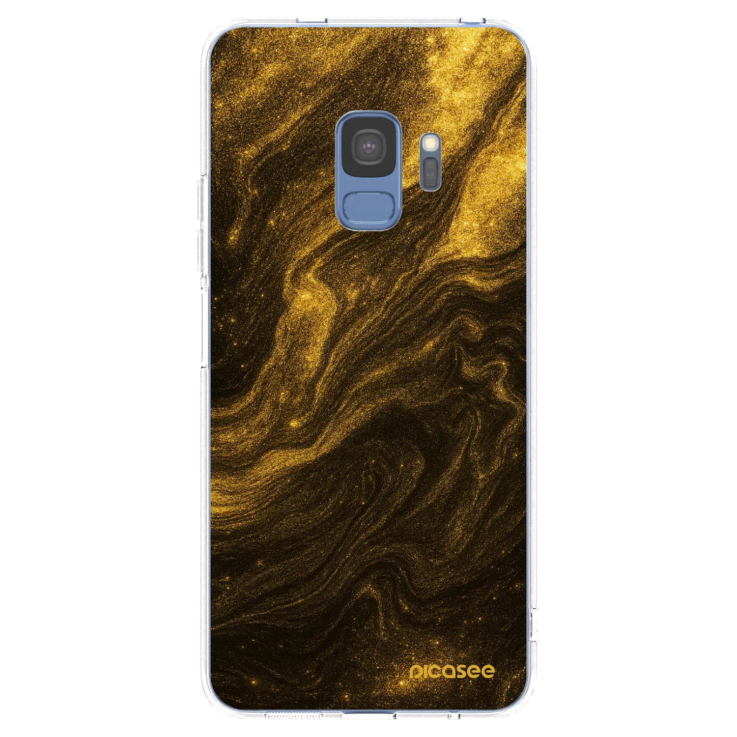 Picasee Samsung Galaxy S9 G960F Hülle - Transparentes Silikon - Black