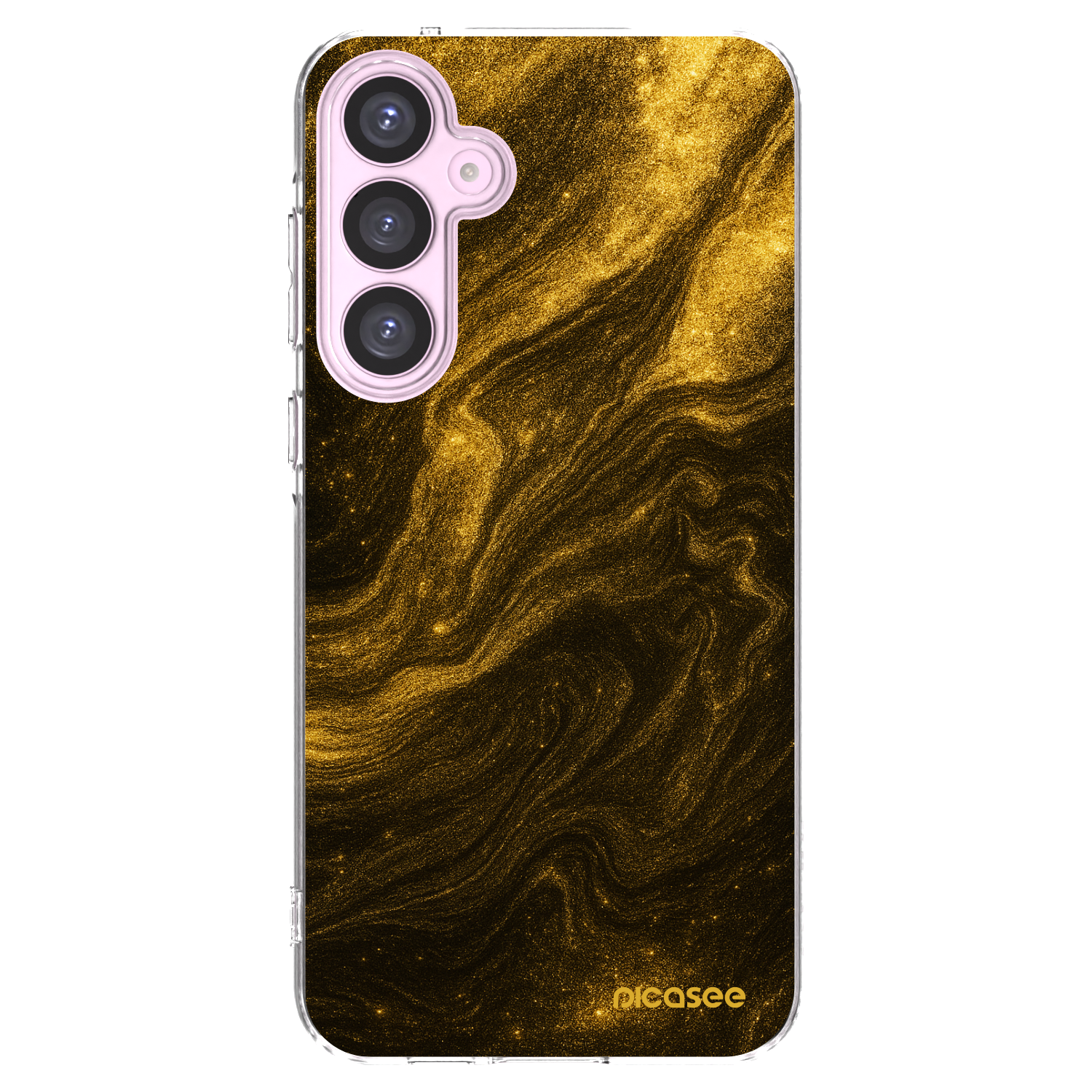 Picasee Samsung Galaxy A55 5G A556B Hülle - Transparentes Silikon - Black
