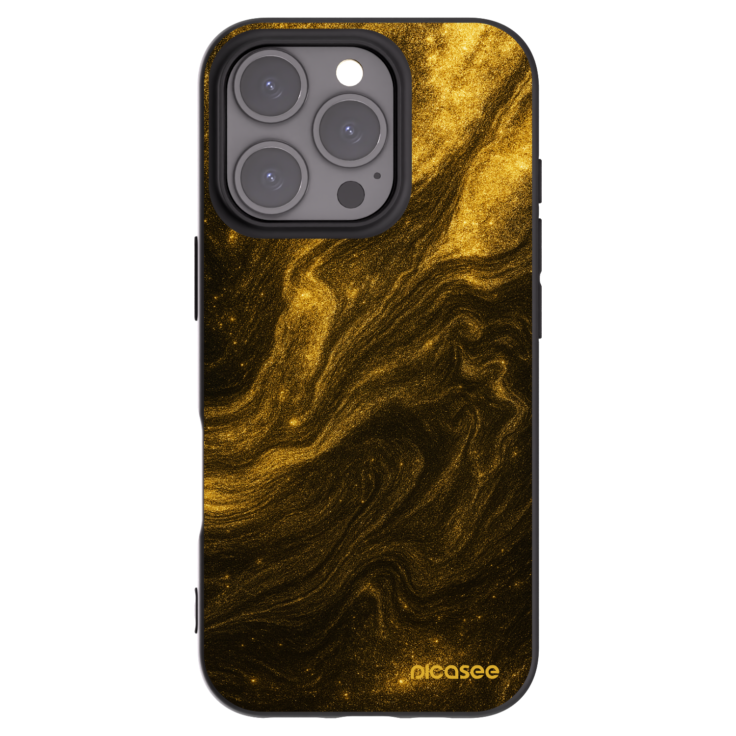 Picasee Apple iPhone 16 Pro Hülle - Schwarzes Silikon - Black