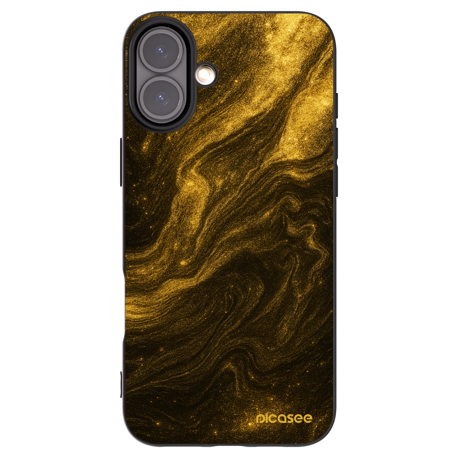 Picasee Apple iPhone 16 Plus Hülle - Schwarzes Silikon - Black