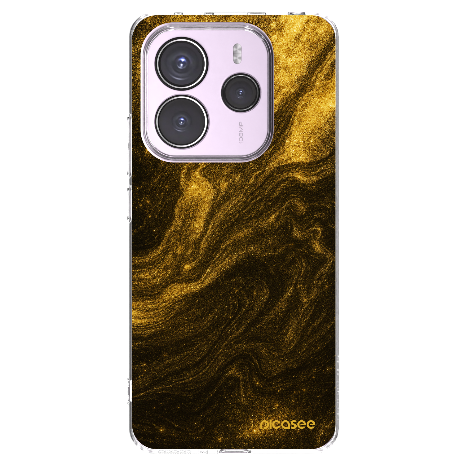 Picasee Xiaomi Redmi Note 14 5G Hülle - Transparentes Silikon - Black