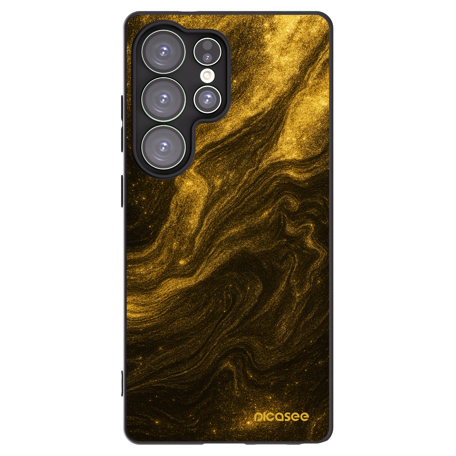 Picasee Samsung Galaxy S25 Ultra 5G Hülle - Schwarzes Silikon - Black