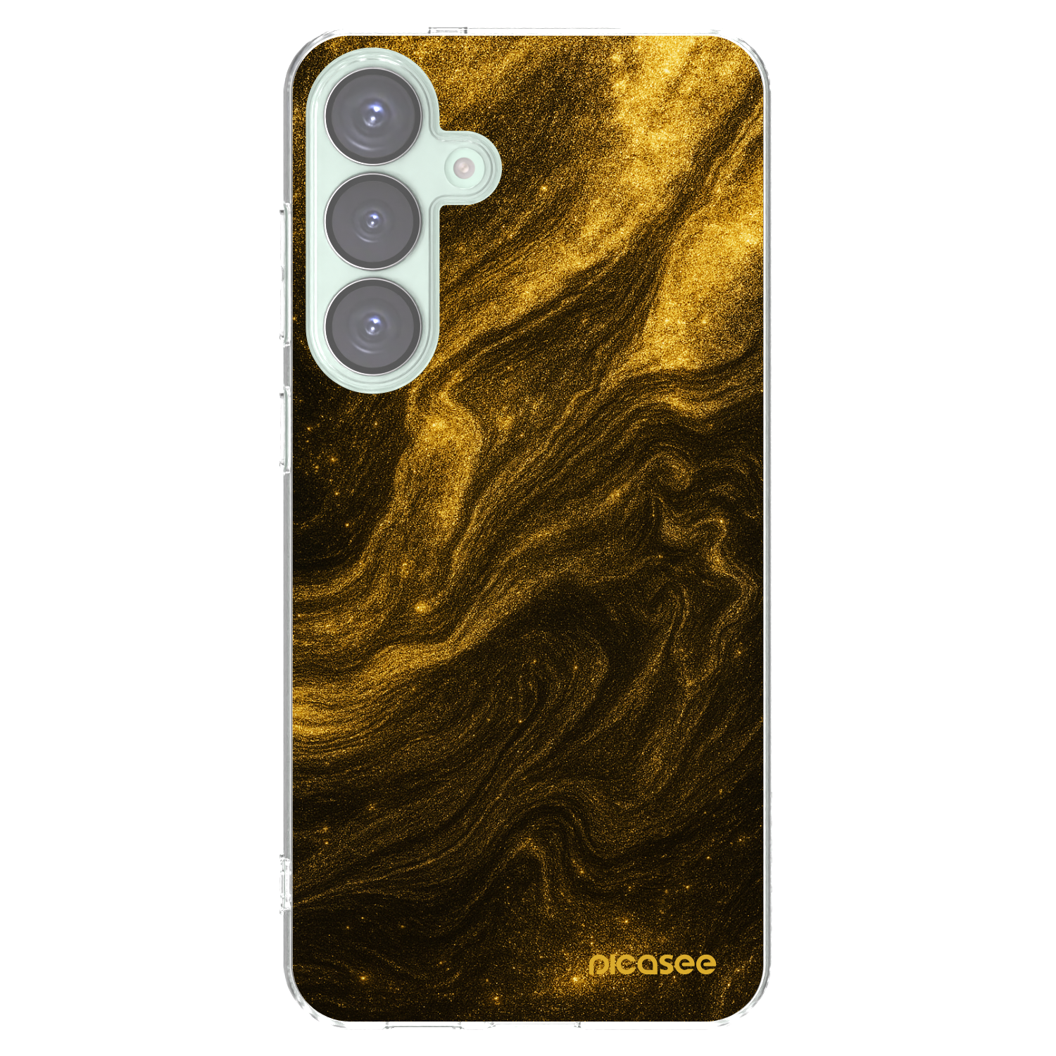 Picasee Samsung Galaxy S25+ 5G Hülle - Transparentes Silikon - Black