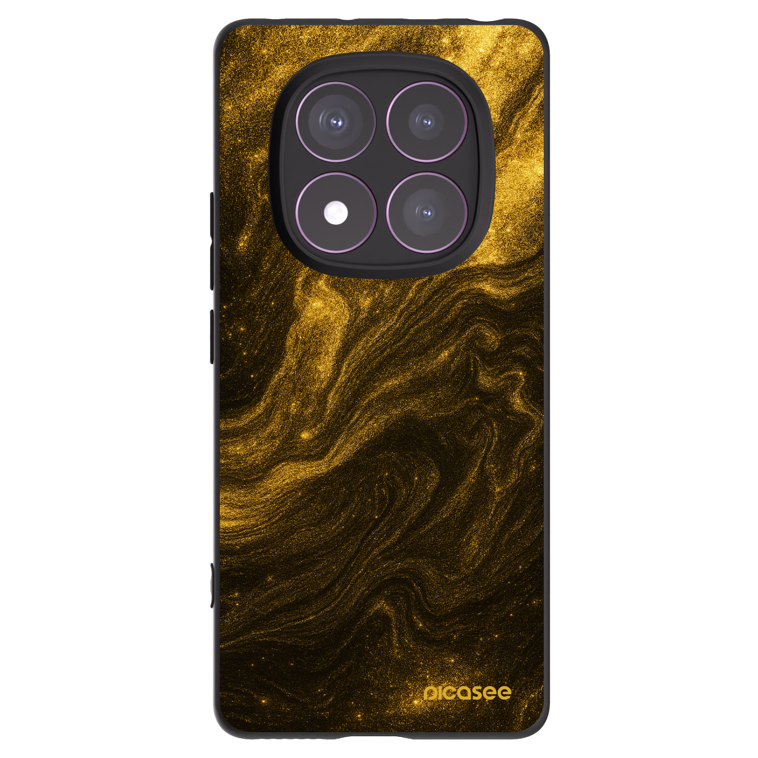 Picasee Xiaomi Redmi Note 14 Pro 4G Hülle - Schwarzes Silikon - Black
