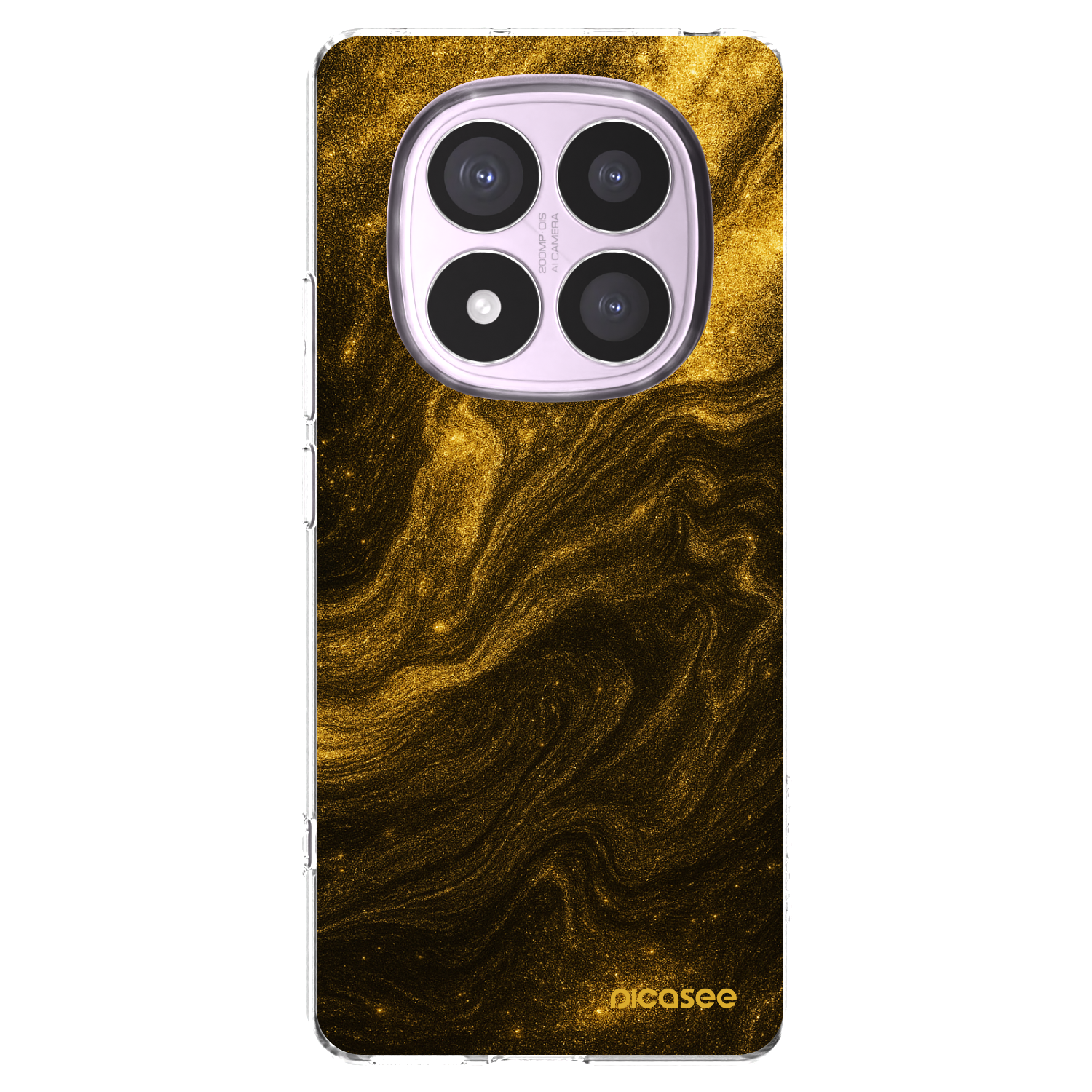 Picasee Xiaomi Redmi Note 14 Pro 4G Hülle - Transparentes Silikon - Black