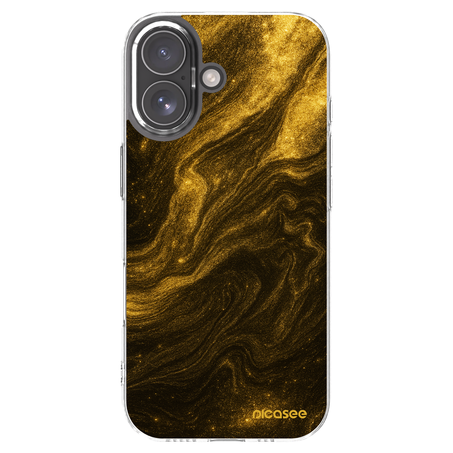 Picasee Apple iPhone 17 Hülle - Transparentes Silikon - Black
