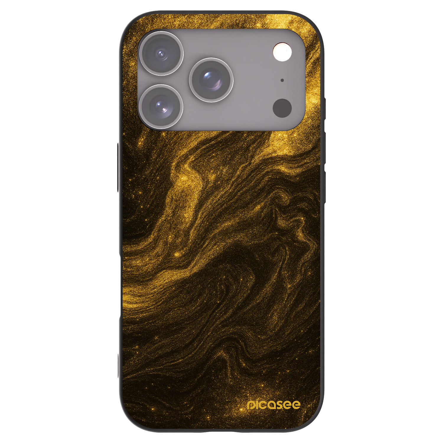 Picasee Apple iPhone 17 Pro Hülle - Schwarzes Silikon - Black