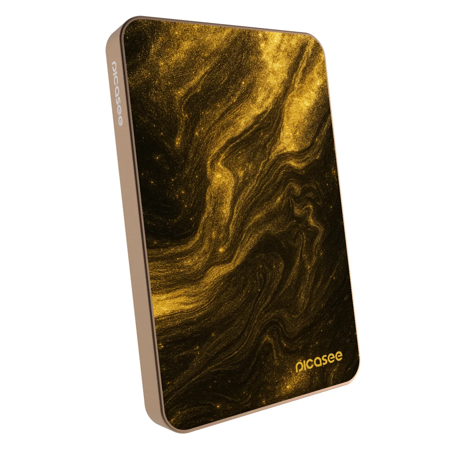 Picasee Powerbank mit MagSafe 5 000 mAh Golden - Black