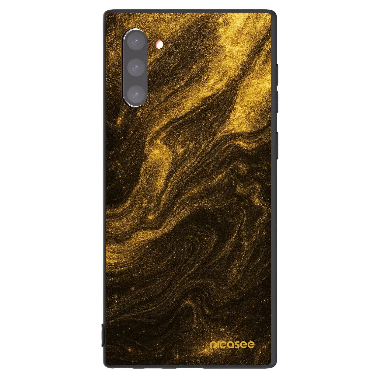 Picasee Samsung Galaxy Note 10 N970F Hülle - Schwarzes Silikon - Black