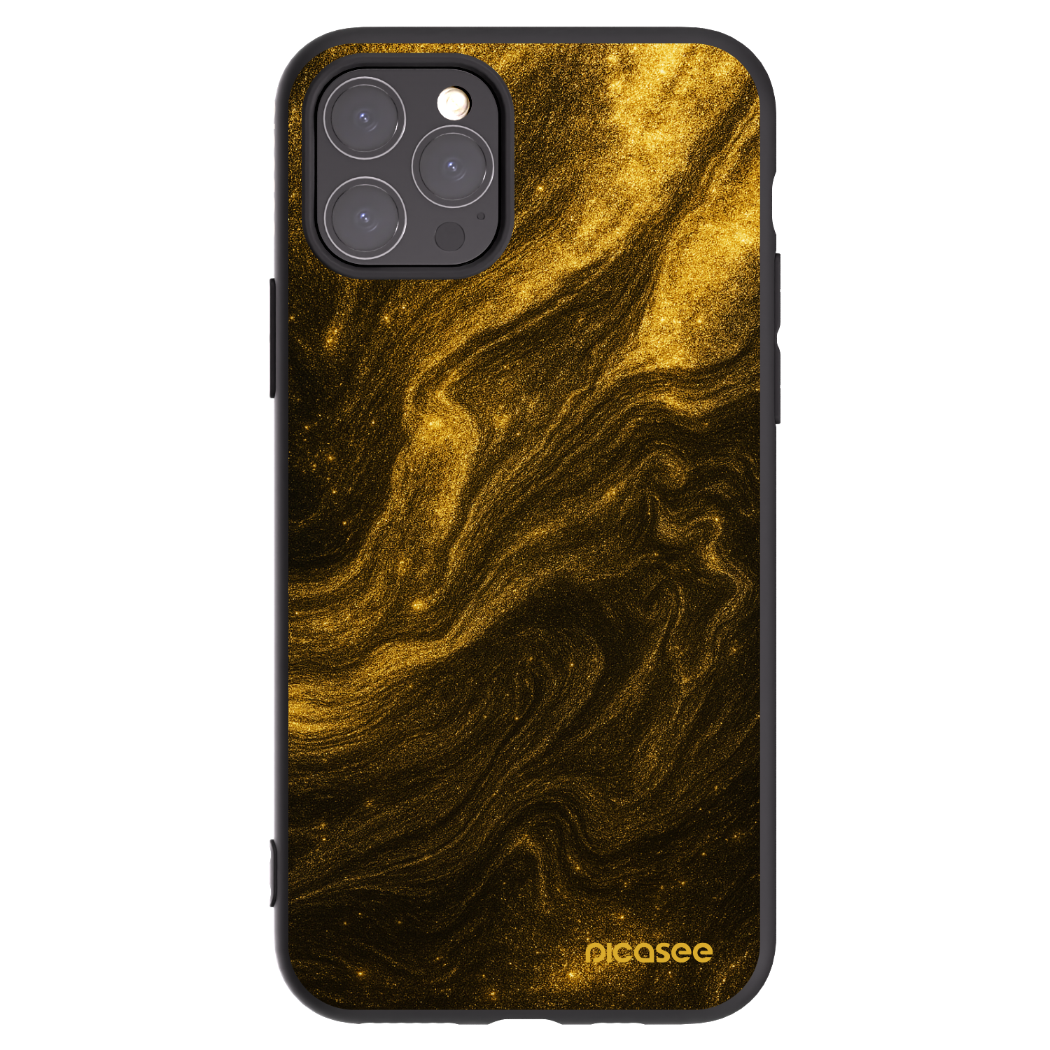 Picasee Apple iPhone 11 Pro Hülle - Schwarzes Silikon - Black