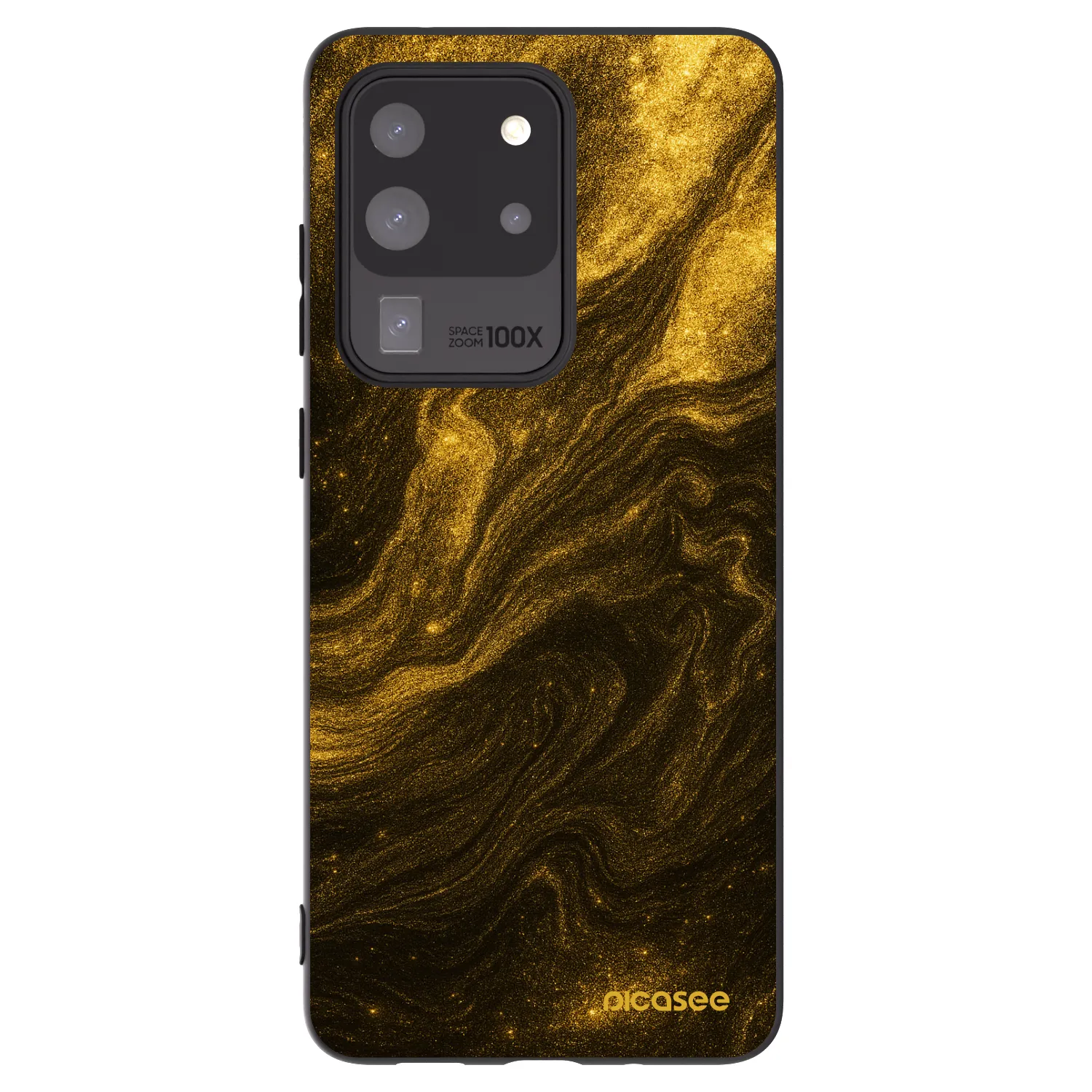 Picasee Samsung Galaxy S20 Ultra 5G G988F Hülle - Schwarzes Silikon - Black