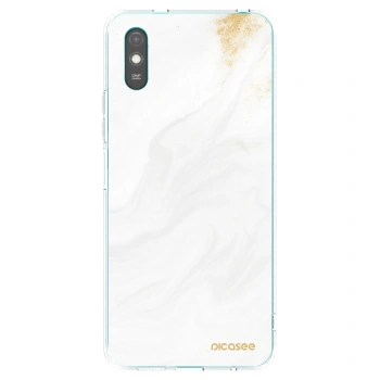Picasee Xiaomi Redmi 9A Hülle - Transparentes Silikon - White