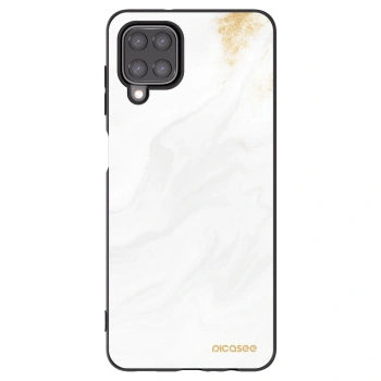 Picasee Samsung Galaxy A12 A125F Hülle - Schwarzes Silikon - White