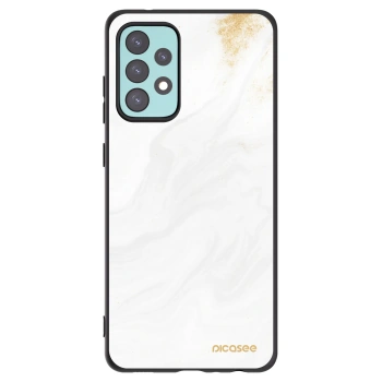 Picasee Samsung Galaxy A72 A725F Hülle - Schwarzes Silikon - White