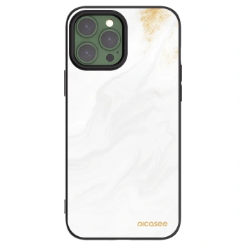 Picasee Apple iPhone 13 Pro Max Hülle - Schwarzes Silikon - White