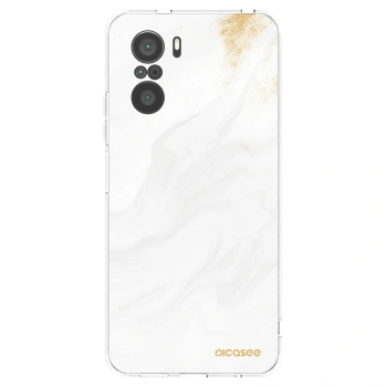 Picasee Xiaomi Poco F3 Hülle - Transparentes Silikon - White