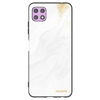 Picasee Samsung Galaxy A22 A226B 5G Hülle - Schwarzes Silikon - White