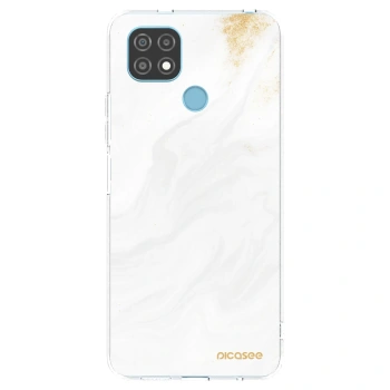 Picasee Realme C21 Hülle - Transparentes Silikon - White
