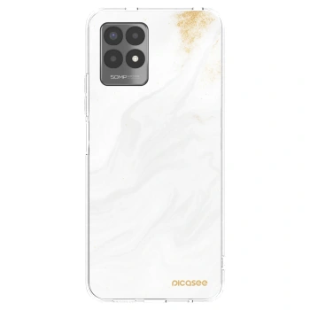 Picasee Realme 8i Hülle - Transparentes Silikon - White