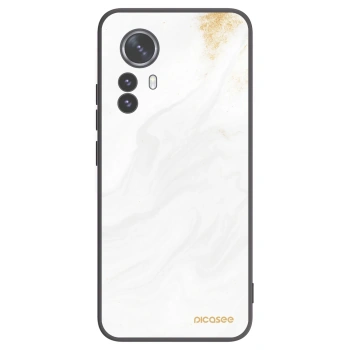 Picasee Xiaomi 12 Pro Hülle - Schwarzes Silikon - White