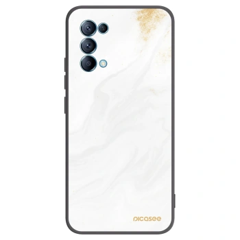 Picasee OPPO Reno 5 5G Hülle - Schwarzes Silikon - White