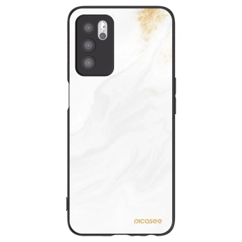 Picasee OPPO A16s Hülle - Schwarzes Silikon - White