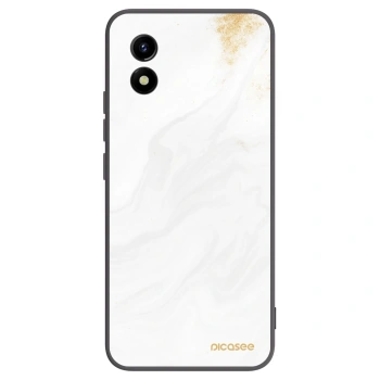 Picasee Vivo Y01 Hülle - Schwarzes Silikon - White