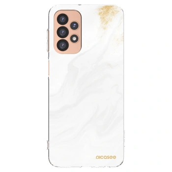 Picasee Samsung Galaxy A23 A236B 5G Hülle - Transparentes Silikon - White