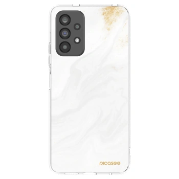 Picasee Samsung Galaxy A73 5G Hülle - Transparentes Silikon - White