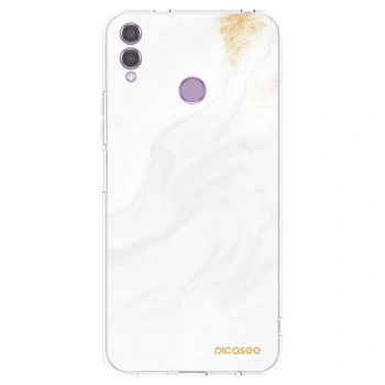 Picasee Honor 8X Hülle - Transparentes Silikon - White