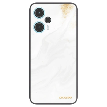 Picasee Xiaomi Poco F5 Hülle - Schwarzes Silikon - White