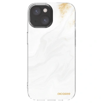 Picasee Apple iPhone 15 Hülle - Transparentes Silikon - White