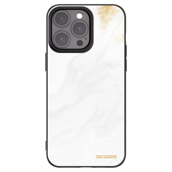 Picasee Apple iPhone 15 Pro Max Hülle - Schwarzes Silikon - White