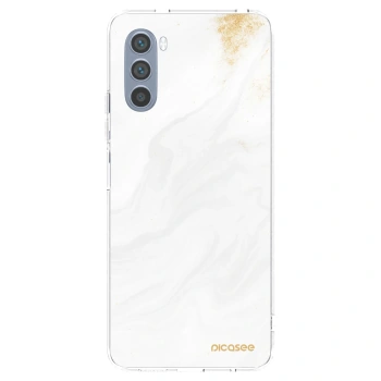 Picasee Motorola Moto G62 Hülle - Transparentes Silikon - White